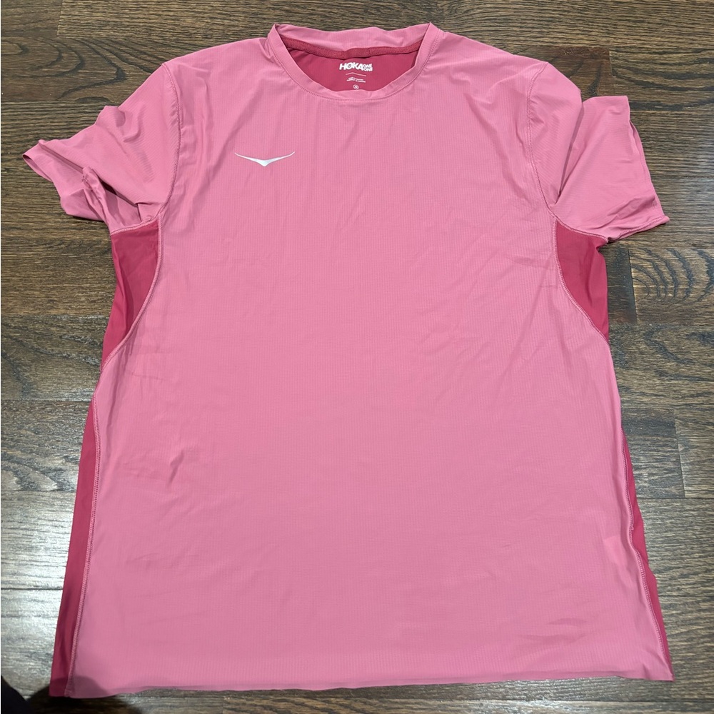 Pink Hoka Sports T-Shirt